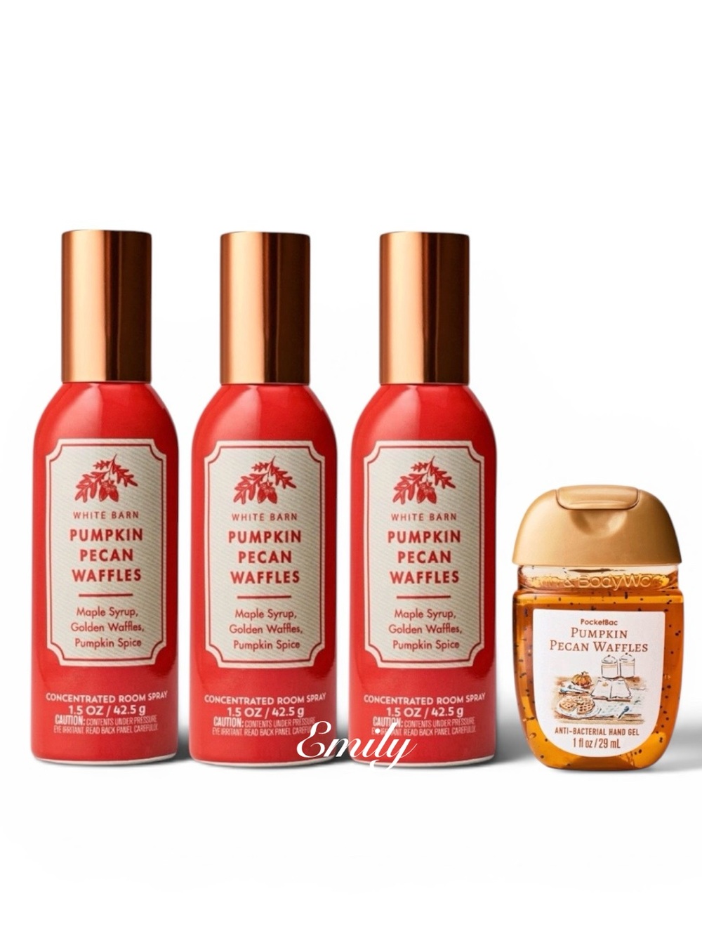 3X PUMPKIN PECAN WAFFLES Bath & Body Works Concentrated Room Sprays